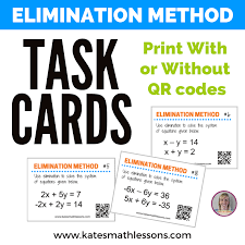 system of equations using elimination