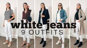 white jeans outfits