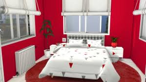 Red bedroom furniture is a safe way to add color to a room. Models Sims 4 Red And White Bedroom Sims 4 Downloads