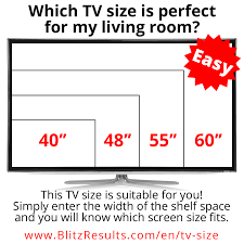 tv sizes charts dimensions