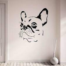 vinyl art french bulldog wall sticker