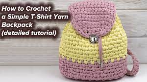 t shirt yarn backpack