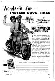 1950 print ad harley davidson hydra