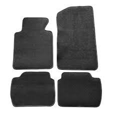 black nylon carpet car floor mats front