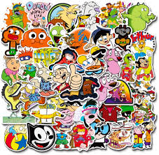 90s cartoon stickers 50 pcs vinyl