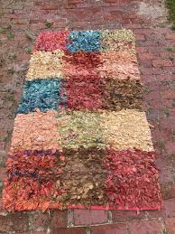 multicolored boho chic rag rug