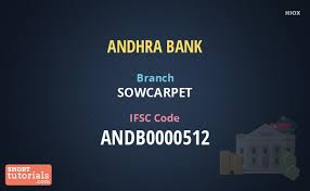 andhra bank chennai sowcarpet branch