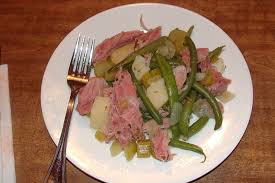ham and string beans slow cooker style