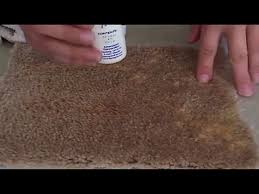 fixing bleach stains on beige carpet