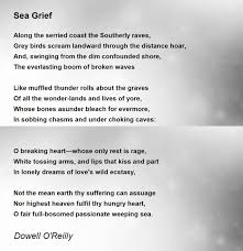 sea grief poem by dowell o reilly