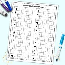 free printable tracing lowercase