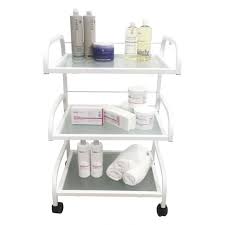 Lotus Beauty Trolley With Frosted Glass