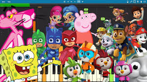 kids tv theme songs on piano