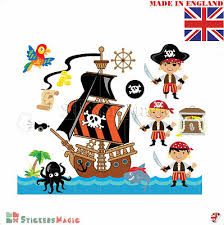 pirate ship wall stickers 100