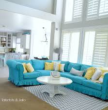 summer with a turquoise slipcover