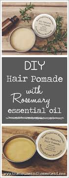 diy hair pomade with rosemary essential