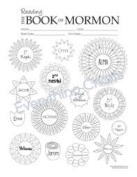 Printable Book Of Mormon Reading Chart From Michelle Rowan