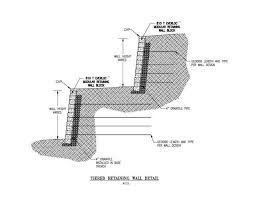 Tiered Retaining Wall Detail