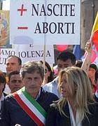 Image result for Gianni Alemanno a Marcia per la Vita Roma Photo