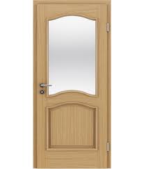 veneered interior door with decorative