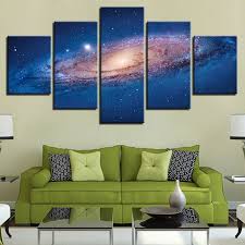 5 Panel Canvas Art Cosmos Star Space