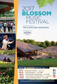 2017 Blossom Music Festival July 15 16 22 23 29 Concerts