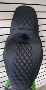Road Glide Blue Stitching Seat Cover