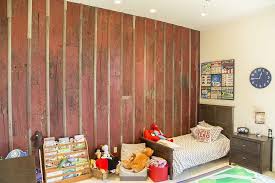 Distressed Red Reclaimed Board And