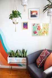 diy painted planter for indoor plants