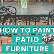 How To Paint Wrought Iron Furniture The
