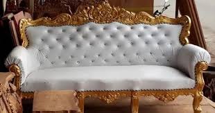 wooden antique single sofa size