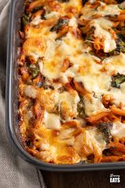 easy spinach pasta bake slimming eats