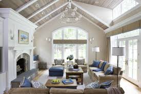 75 vaulted ceiling living room ideas
