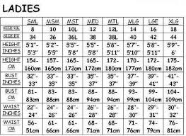 Size Chart For Ladies Dresses 2019