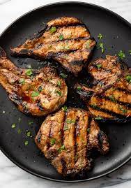 easy grilled pork chops salt lavender