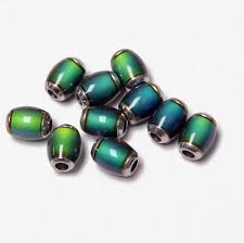 Lot 10 Mood Beads Mirage 6mm Round Colors Change
