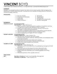 Resume Examples Housekeeping Examples Housekeeping Resume