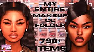 790 my entire makeup cc folder