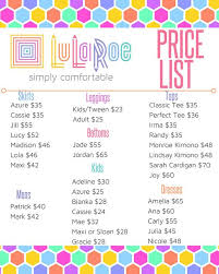 Lularoe Price List Kids
