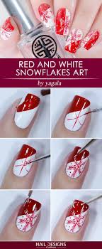 snowflake nails art nail designs