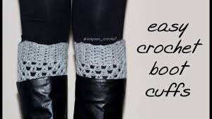 How To Crochet For Beginners Boot Cuffs