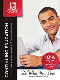 Fanshawe College Continuing Education Fall 2012 By