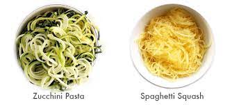 spaghetti squash versus zucchini pasta