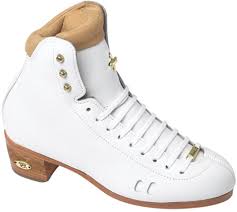 Riedell 2010 Ls White Figure Boots Only