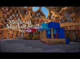 It's marked as 100 done but i may add few more buildings in the future. Minecraft Medieval Market Stalls Tutorial Youtube Minecraft Medieval Minecraft Tutorial Minecraft