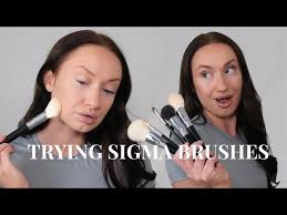 trying some new sigma brushes unboxing