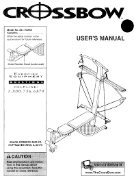Weider 831153950 User Manual Crossbow Manuals And Guides