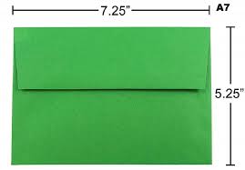 Amazon Com A7 Bright Green Envelopes For Greeting Cards