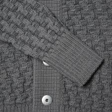 S N S Herning Stark Cardigan Grey Zone Sweaters Mens
