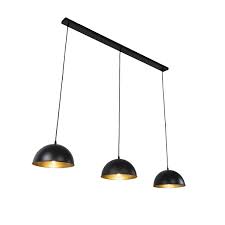 Industrial Hanging Lamp Black With Gold